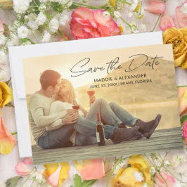 Reserve A Data Foto de Data de Salvamento de Casamento Manuscrito