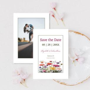 Reserve A Data Foto de Flores Selvagens Modernas