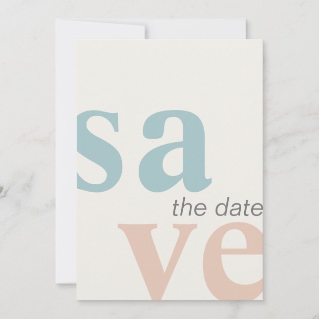 Reserve A Data Foto de Praia de Verão Salvar a Data (Frente)