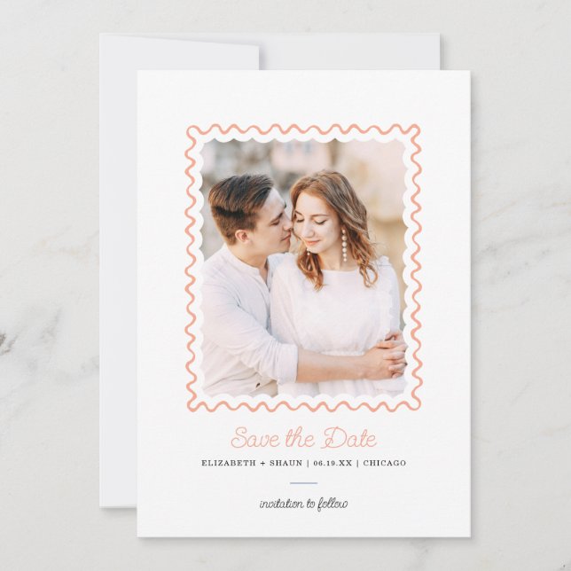 Reserve A Data Foto de quadro esguichado Guardar a placa de data (Frente)