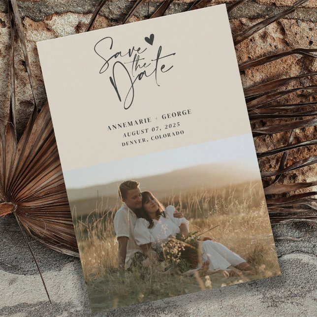 Reserve A Data Foto de Script de Caligrafia em Marfim Moderna (Criador carregado)