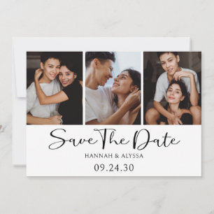 Reserve A Data Foto de Script Elegante Simples LGBTQ