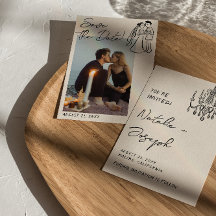 Foto Divertida de Casamento de Casal Escrita à Mão