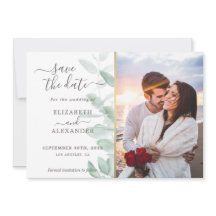 Foto do casamento elegante de eucalipto verde