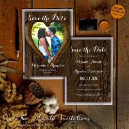 Reserve A Data Foto do Coração da Árvore Casamento Russo Salve o
