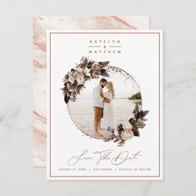 Reserve A Data Foto e caligrafia do violão floral russo (Frente/Verso)