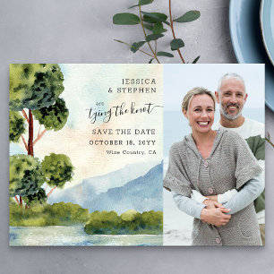 Reserve A Data Foto em Aquarela do Lago Evergreen para Save The D
