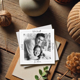 Reserve A Data Foto em preto e branco clássico moderno