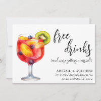 Foto engraçada de bebida coquetel Sangria casament