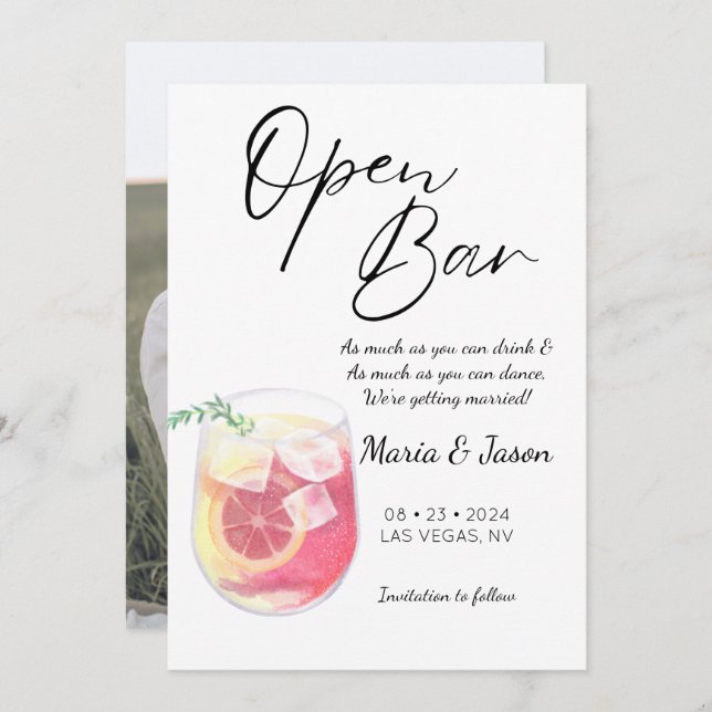 Reserve A Data Foto Engraçada Moderna (Frente/Verso)