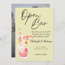 Reserve A Data Foto Engraçado Amarelo Moderno