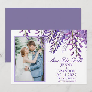 Reserve A Data Foto floral roxo lavanda elegante glicínias