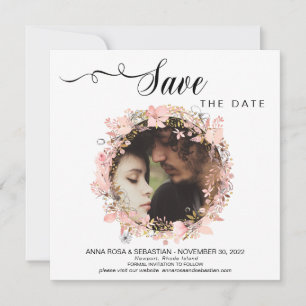 Reserve A Data *~* FOTO Floral Wreath Dourado Salve A Data