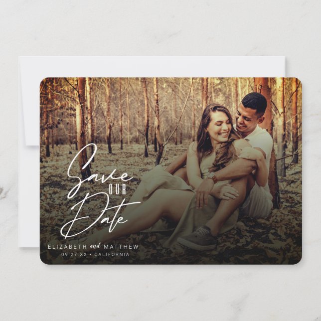 Reserve A Data Foto frontal e traseira do script branco do filtro (Frente)