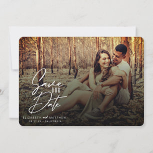 Reserve A Data Foto frontal e traseira do script branco do filtro