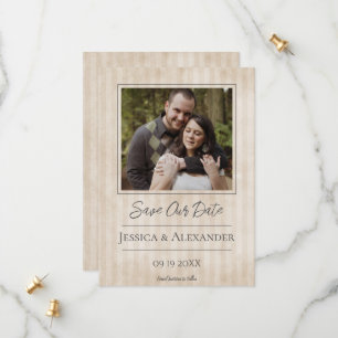 Reserve A Data Foto Listrada Vintage Beige Salve a Data
