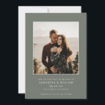 Reserve A Data Foto minimalista moderna mista e combinada<br><div class="desc">Anuncie seu dia especial com elegância e simplicidade com este cartão de Save The Date minimalista, apresentando fontes sans serif brancas nítidas sobre um fundo cinza oliva chique. Adicione uma das suas fotos de noivado favoritas para criar um item exclusivo. Misture e combine com peças coordenadas para um conjunto de...</div>