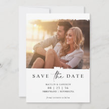 Foto Moderna de Casamento Minimalista para Salvar 