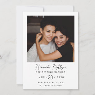 Reserve A Data Foto Moderna LGBTQ Salvar Data