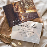 Reserve A Data Foto Moderna Salva a Data Manuscrita<br><div class="desc">Casamento manuscrito Salve os Cartões de Data que têm uma foto na frente e atrás. Os cartões Save the Date Fall, Autumn, Winter, Primavera ou Summer contêm uma tipografia moderna escrita cursiva escrita escrita escrita escrita escrita escrita escrita escrita com corações que são elegantes, simples e modernos para usar depois...</div>