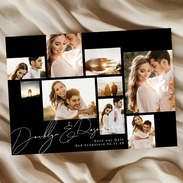 Reserve A Data Foto Múltipla de Código Qr Personalizável de Colag (Criador carregado)