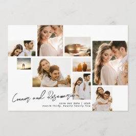 Reserve A Data Foto Múltipla de Código Qr Personalizável de Colag