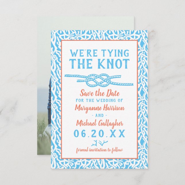 Reserve A Data Foto Náutica De Coral De Casando De Praia (Frente/Verso)