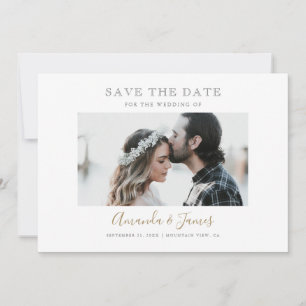Reserve A Data Foto personalizada de script moderno Casamento Sal