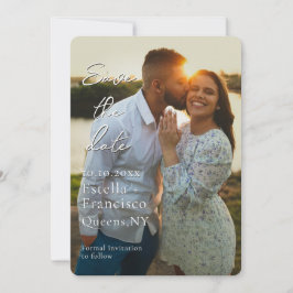 Reserve A Data Foto personalizada romântica Salvar a data