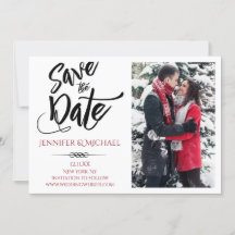 Foto Preta Vermelha Salvar a Data