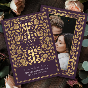 Reserve A Data Foto Real De Casamento De Espada Medieval Da EggPl