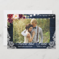 Foto Rústica De Luzes Florais De Madeira Azul