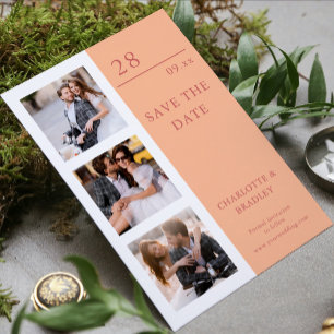 Reserve A Data Foto Simples de Save The Date para Casamento
