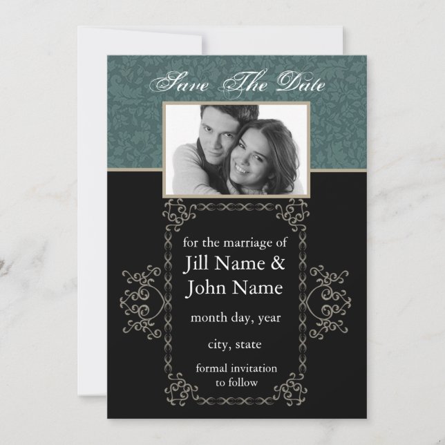 Reserve A Data Foto_ Wedding_ Invitation_g (Frente)