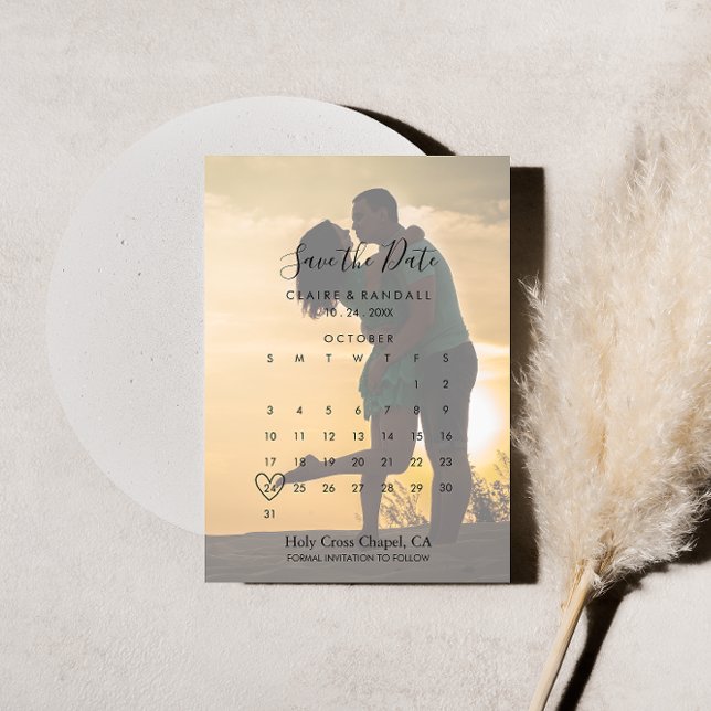 Reserve A Data Fotografia de caligrafia Salvar o Calendário de Da (Criador carregado)