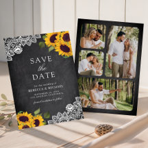 Fotografia de casamento de girassóis com quadro de