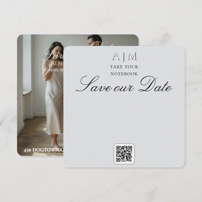Reserve A Data Fotografia de casamento do Great Dane  (Frente/Verso)