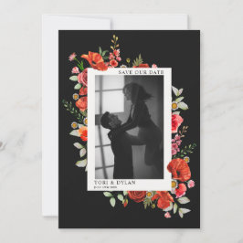 Reserve A Data Fotografia de casamento sombrio com flores silvest