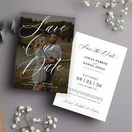 Reserve A Data Fotografia elegante escrita caligrafia casamento m