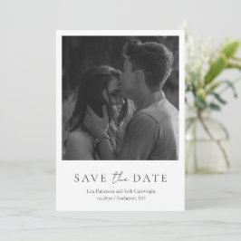 Reserve A Data Fotografia Minimalista Preto e Branco Casamento Cl