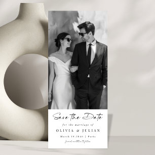 Reserve A Data Fotos de casamento com escrita moderna e elegante