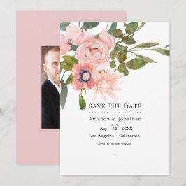 Reserve A Data Fotos de Casamento Florais em Rose Gold e Rosa Bei