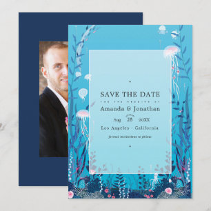 Reserve A Data Fotos de Casamento Náutico Submarino Salve A Data