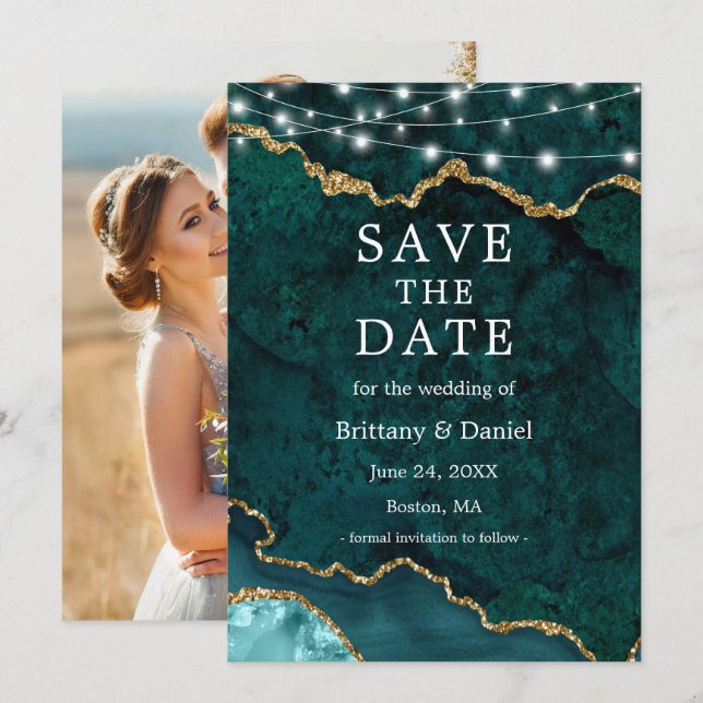 Reserve A Data Fotos de Luzes de Geodo de Ágata Mármore em Aquare (Frente/Verso)