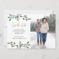 Fotos Simples de Verde com Aquarela e Dourado