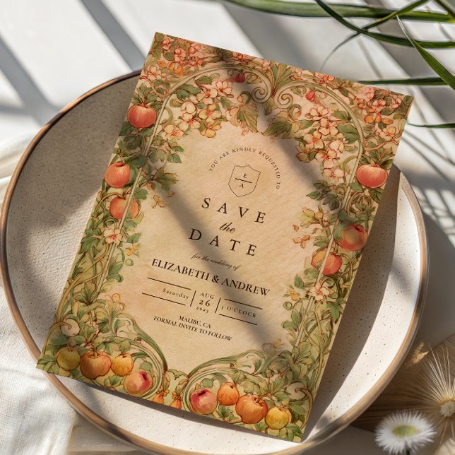 Reserve A Data Fresh Orchard Botanical Wedding (Criador carregado)