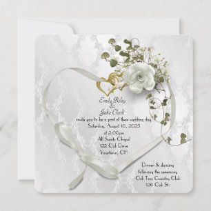 Reserve A Data friso do casamento no damask