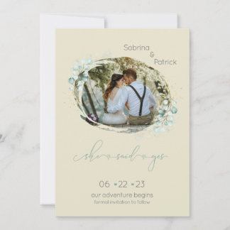 Reserve A Data Fumaça Amarelo Suave Ela Disse Sim Foto 