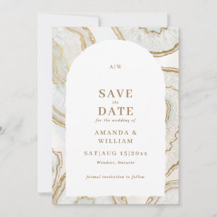 Reserve A Data Fundo de Ágata Quartzo Casamento