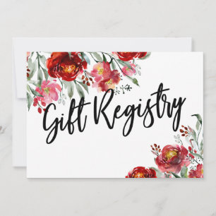 Reserve A Data Gabinete de Flores Vermelhas Burgundy do Registro